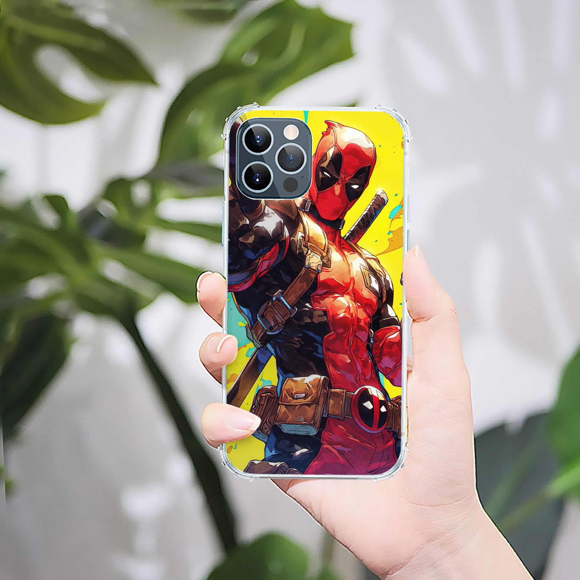 （画像用） Deadpool デッドプール 【iPhone 12シリーズ対応】透明スマホケース（クリアソフトケース）